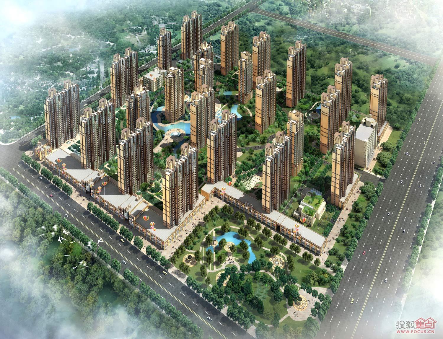丽景福苑鸟瞰