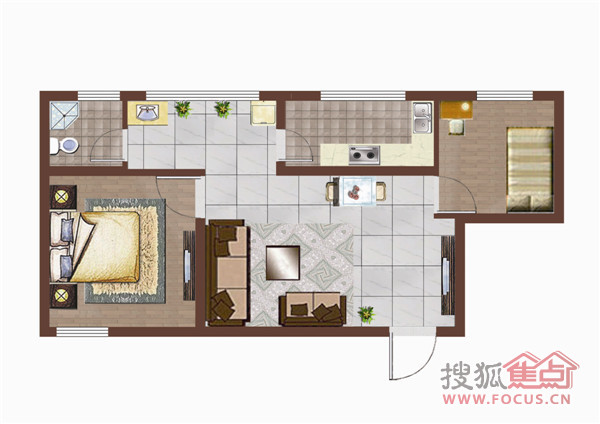 上海公馆62平两居室