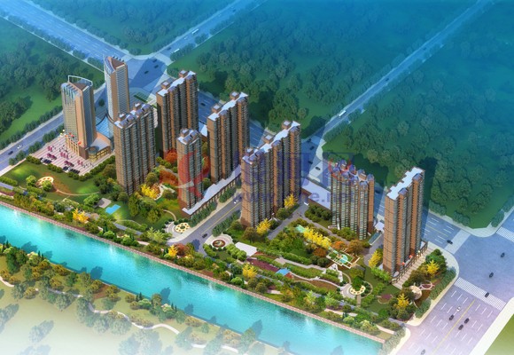格调春天项目鸟瞰效果图