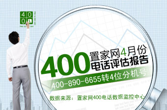 置家网4月份400电话评估报告
