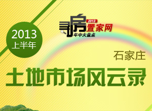 2013上半年石家庄土地市场风云录