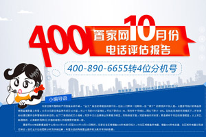 置家网10月份400电话评估报告