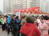 灯谜礼品兑换处前排起了长龙