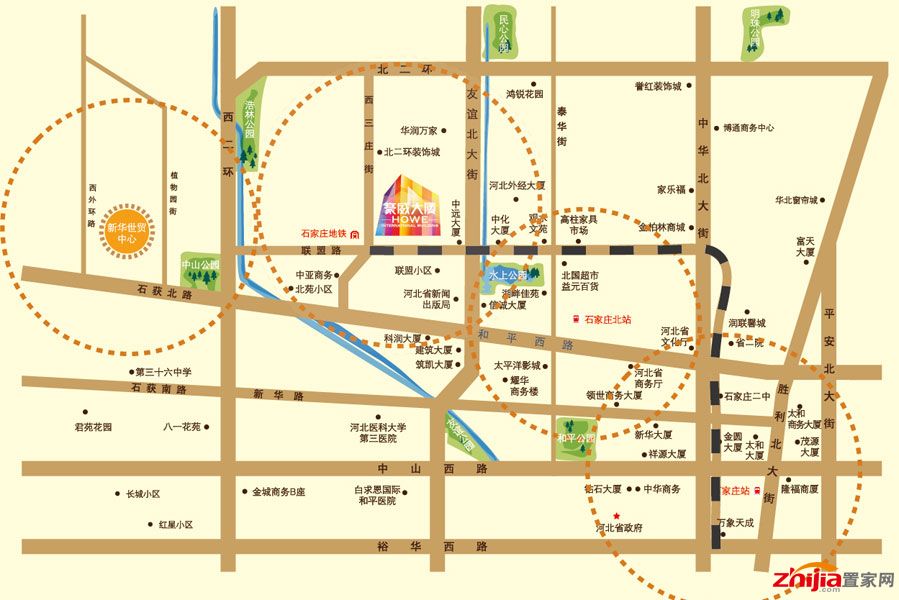新华区位于石家庄市西北部,东临京广铁路,靠近火车站,与桥东区交界;南图片
