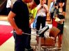 超越健身为到场客户进行体能测验