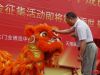 石家庄瑞成房地产开发有限公司董事长冯克锋为狮子点睛