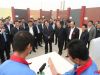 周本顺书记、张庆伟省长等领导观看卓达新型材料绝燃阻热实验