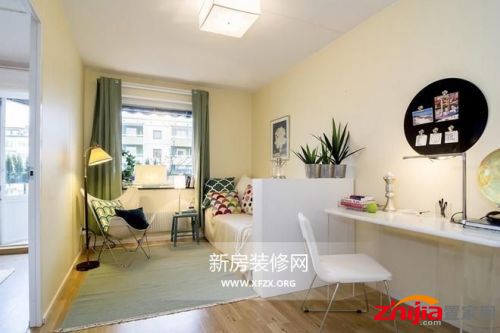 76平米自然清新的现代简约装修效果图1