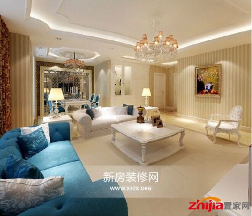 190平米豪华欧式装修效果图1