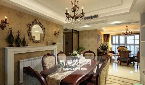 欧式古典混搭风格装修效果图4