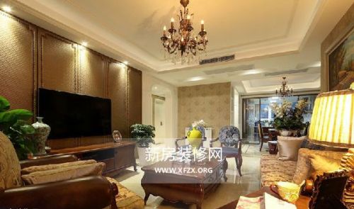 欧式古典混搭风格装修效果图3