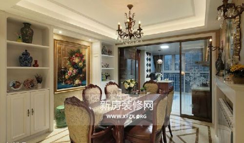 欧式古典混搭风格装修效果图5