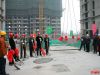 最后一罐浇筑缓缓上升