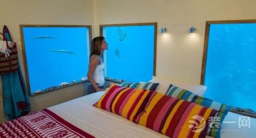 与鱼儿共眠!非洲水下酒店装修内景曝光