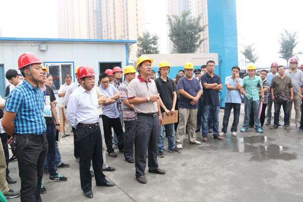 参观桥西工地样板润德天悦城之行圆满结束
