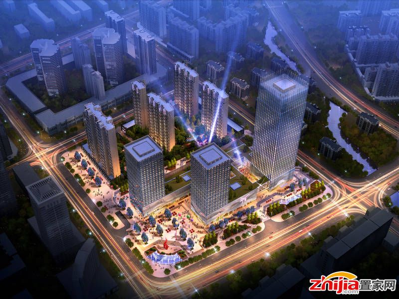 河北国际商会广场建通街封顶准现房