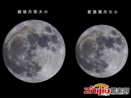 超级蓝月月全食，首先是超级月亮，这次月全食比普通满月更大