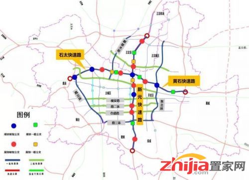 交通组织节点分布图