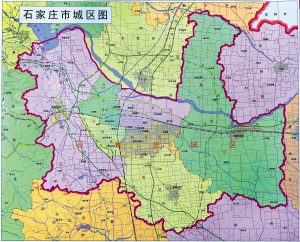 石家庄正式公布行政区划调整后的城区地图(图)